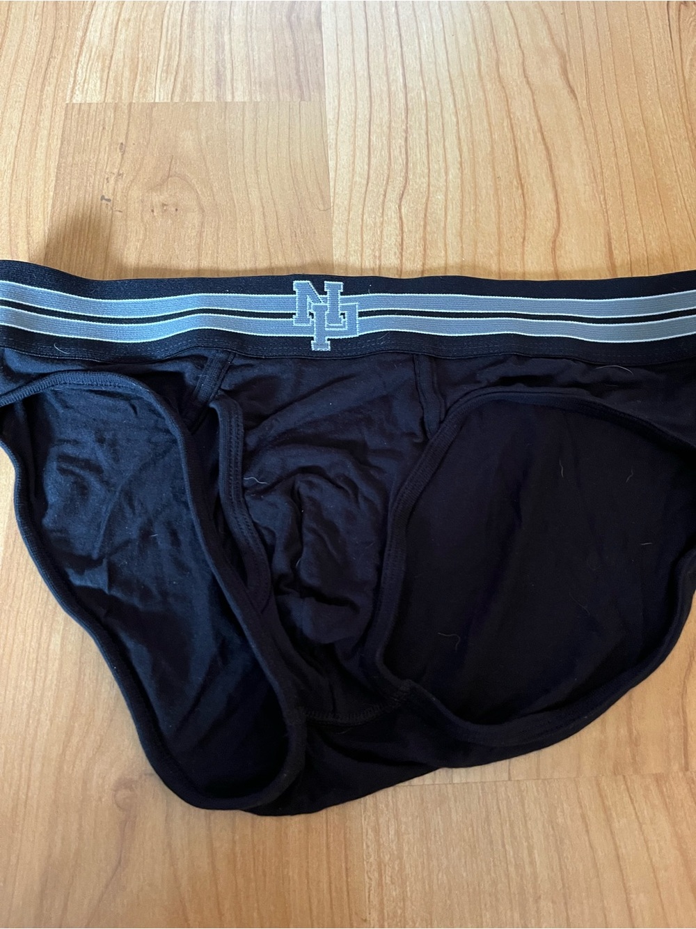 Nasty Pig Black Briefs with Grey-Striped Waistband